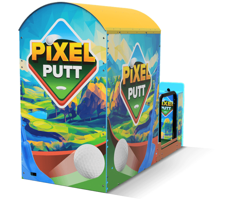 Pixel Putt digital mini golf machine version 2 - virtual putting simulator